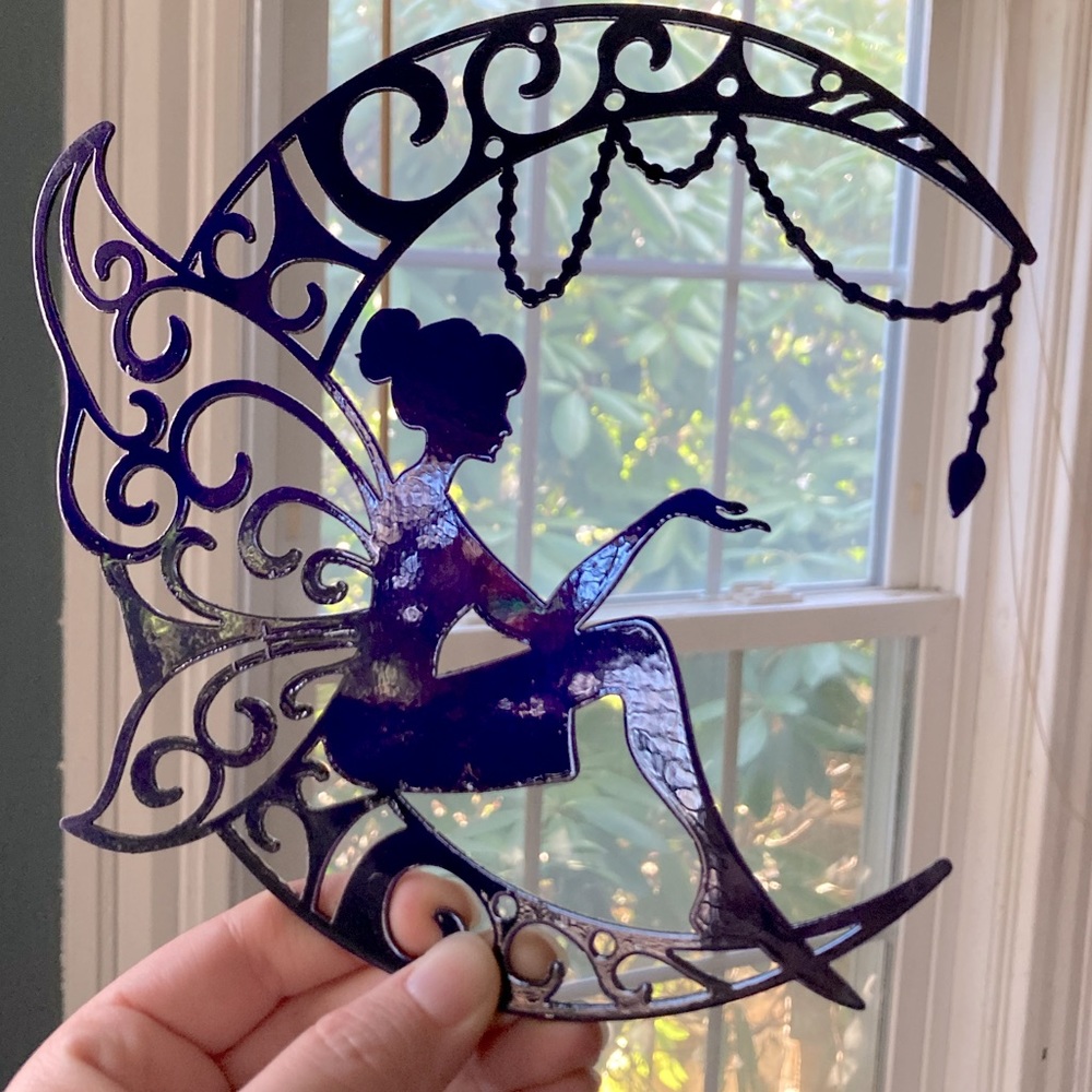 Fairy moon silhouette